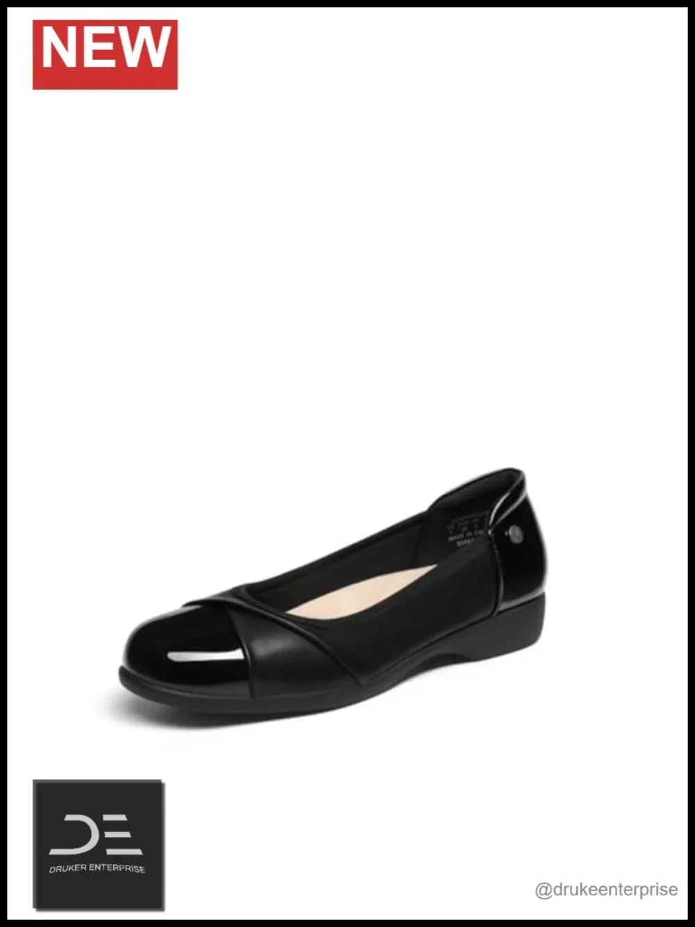 Women's Arch Support Ballet Flats with Crossover Upper, Moisture-Wicking